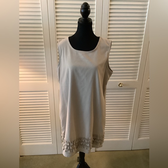 Artizan - Robin Barré - Taupe Shift Dress - Size Large - Picture 2 of 11